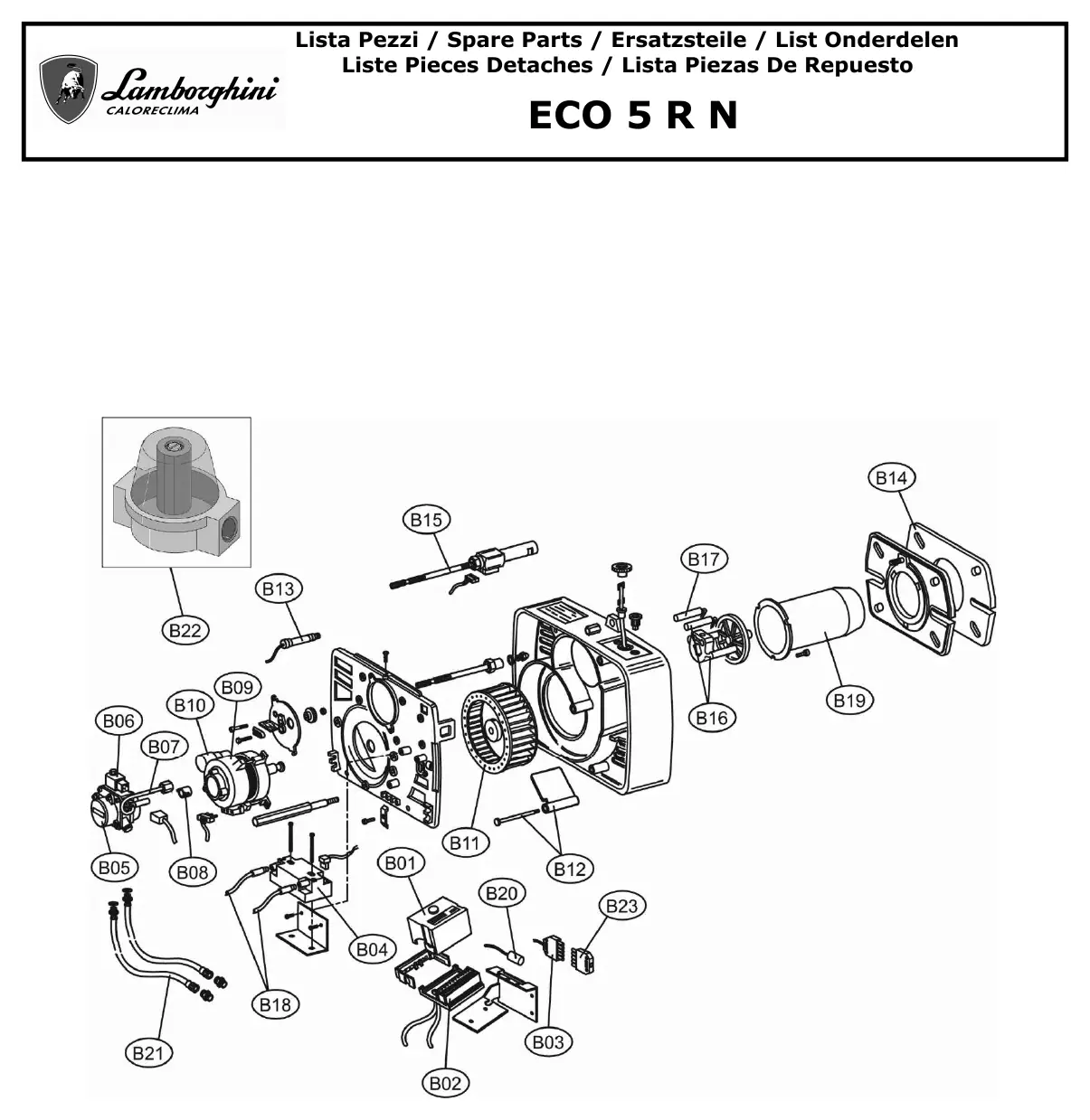 Деталировка Lamborghini ECO 5 R N, схема 2