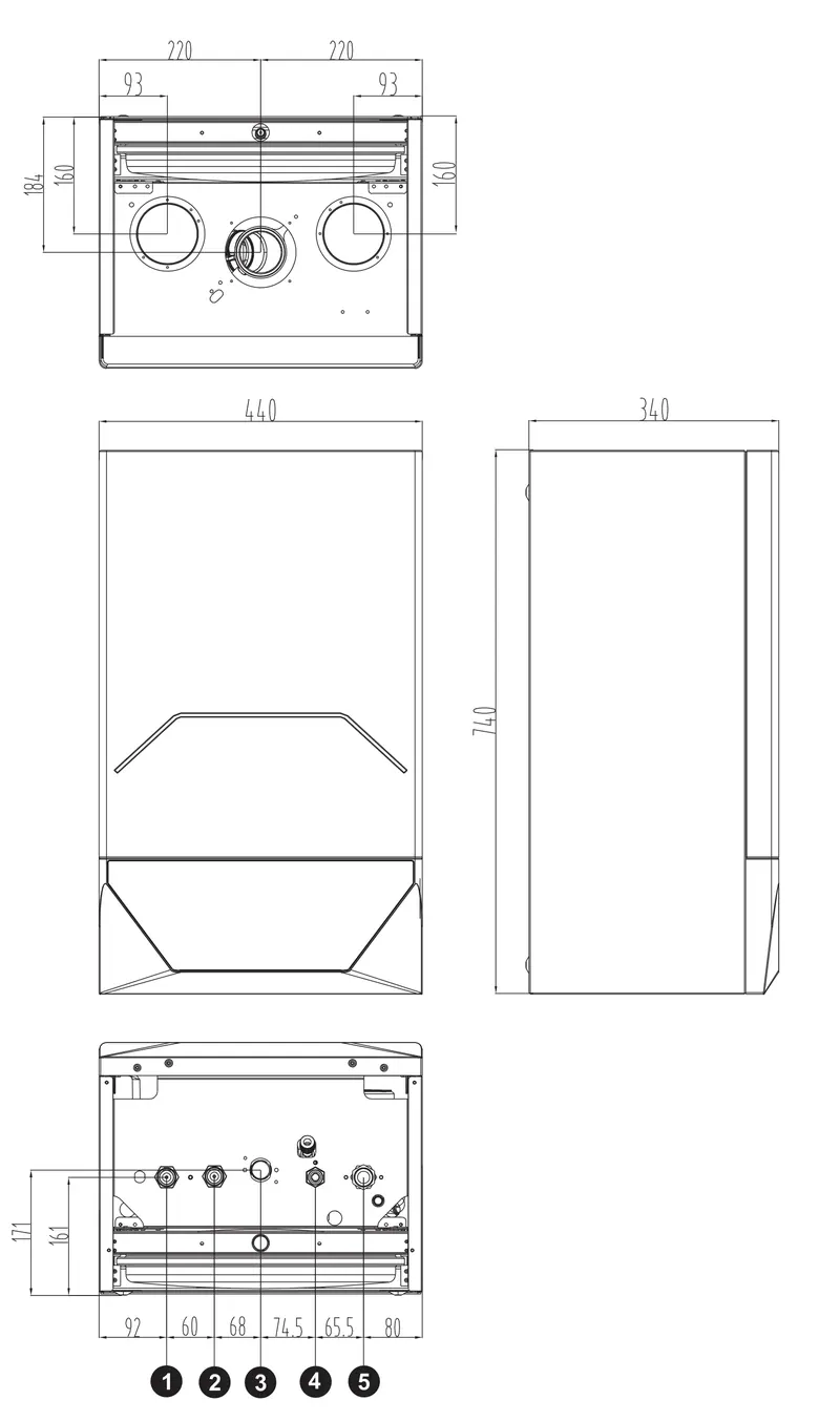 Torero HF 32 — габаритный чертёж